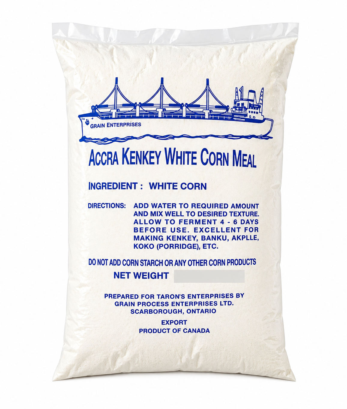 Accra Kenkey White Corn Meal
