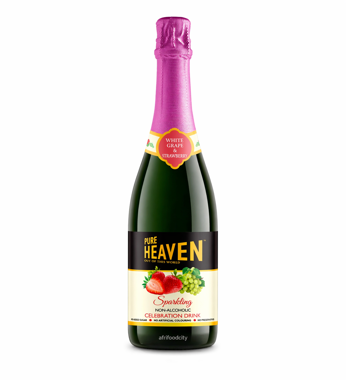 Pure Heaven Sparkling Drink- White Grape & Strawberry